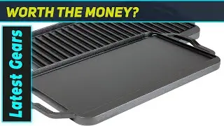 Lodge Cast Iron Reversible Grill/Griddle &ndash; Best for Stovetop Grilling