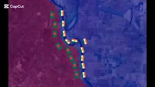 Bangladesh and India war in mapping animation. 🫤😓I know that's not good it&rsquo;s my first time .#mapping
