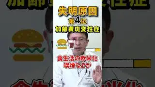 日本人の失明原因第4位　加齢黄斑変性症をご存じですか？#shorts