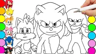 Раскраски Sonic Team, Sonic The Hedgehog Teils, Shadow Sonic the Hedgehog, сборник 7432
