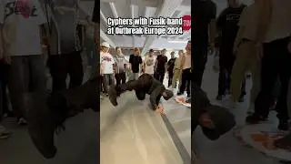 Cyphers with Fusik band at Outbreak Europe 2024 bboy Intact