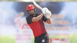 Brutal hitting from Singapore&rsquo;s Tim David &ndash; 92* off 32 balls