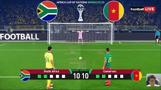 South Africa vs Cameroon - Penalty Shootout | Africa Cup of Nations 2025 AFCON | eFootball PES