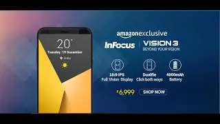 Infinity display InFocus Vision v3 unboxing  and review