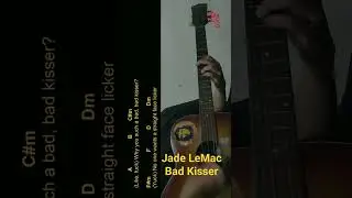 Jade LeMac - Bad Kisser Guitar Chords cover #shorts