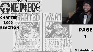 ONE PIECE CHAPTER 1,000 REACTION!! SPOILERS CONTAINED!!