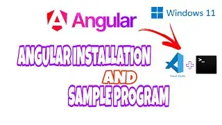 Angular CLI Installation in Windows 11 , Windows 10 and Sample Angular Project in Angular in 4 min