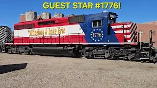 W&LE #1776 guest stars on the Medina local 661. 10-27-25