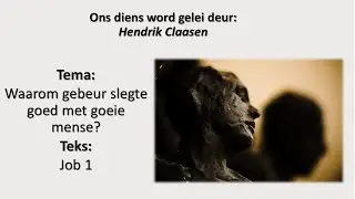 Sondag 11 Januarie 2026