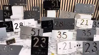 Modern Acrylic House Number Signs | Elegant Custom Address Plates for Your Home