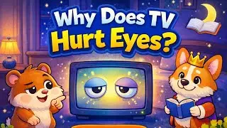 Kids Ask Why + Bedtime story 📺👀Why Does Watching TV Hurt Your Eyes?