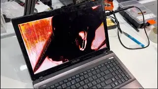 ASUS k53e  замена дисплея ноутбука реставрация#asus
