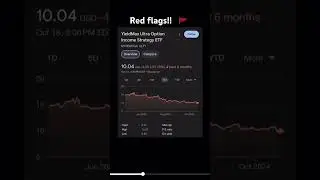 YieldMax Ultra Option Income Strategy ETF ( ULTY ETF ) Red Flags! #dividend #dividendos #dividends