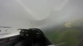 SZD Junior: burbles over Benarty - at Portmoak airfield - flight 3.