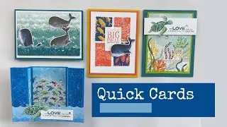 Whale Done Stamp Four Ways