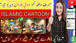 Islamic Cartoon Kaise Banaye | Ghar Baithe Halal Paise Kamaye | Full Animation Guide 2025