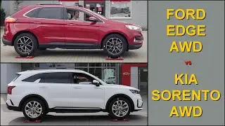 SLIP TEST - Ford Edge AWD vs Kia Sorento AWD - @4x4.tests.on.rollers