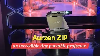 Tri-Fold High Quality Portable Projector that Fits In Your Palm! - Aurzen Zip