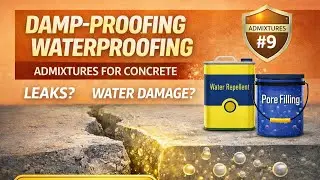 Damp-proofing and Waterproofing Admixture for Concrete || Admixtures #9