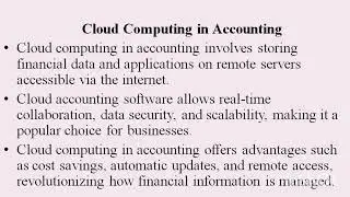 Emerging Trends in Accounting