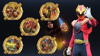Red Feline Sentai Rings GozyuWolf fanmade