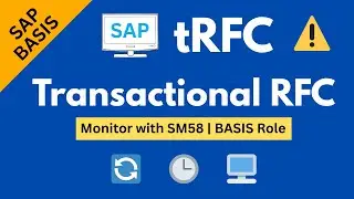 Transactional RFC in SAP Example | tRFC TCode SM58 |What is Transactional RFC | SAP BASIS Tutorial