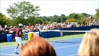 Roger Federer Practice - Cincinnati Open 2011