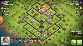 Clash of Clans:TH 9 loonion Attack With Good Loot||2017