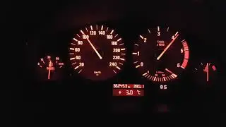BMW E39 530dTA 0-120 km/h acceleration