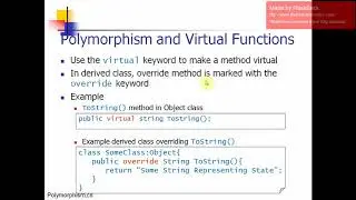 10Polymorphism and Virtual Functions, Overriding, Interface, Abstract Class and Static Type