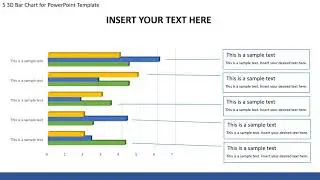 3D Bar Chart for PowerPoint Template