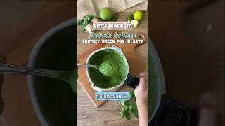 Keep your Chutney Green for 10 Days in the fridge ! This is also the yummiest chutney