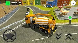 Offroad Construction Truck Simulator - Cement Mixer Truck Driving Offroad | Android Gameplay