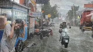 RAIN HITS ASIA! Monster Hurricane Strikes! Super Crazy Rain Unleashed!