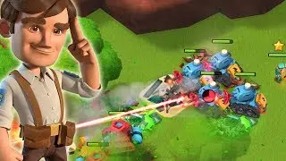 Boom Beach Scorcher and Lazortron Strategy Takes on Dr. T!!