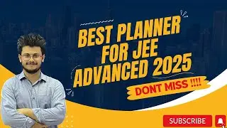 Complete Planner for jee advanced 2025 by Chemiit Vishal Sir