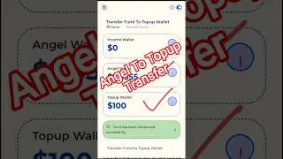 Cross market New update Angle To Topup Transfer ✅#Shorts #love #crossmarket #angelinvestment #topup