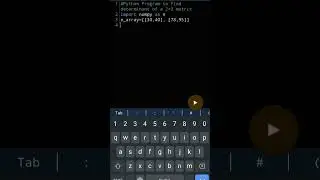 Python Program to find determinant of a 2×2 matrix using Python| Master Python 