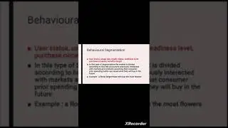 types of market Segmentation | behavioural Segmentation, #bba  #marketingmanagment   #studynotes