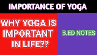 Importance of Yoga..Why yoga is important?.. Health and Physical Education