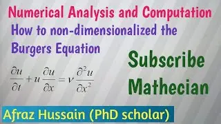 How to non-dimensionalized the non linear PDE.