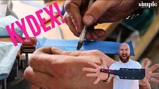 Kydex for the Tanto - knife maker's daily vlog