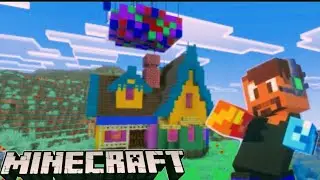Building The UP House From Disney's Animation Onto Minecraft  