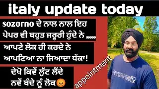 italy workers lei kuj jroori galla,, #sozorno #italyappointment #italy #sukhsainizz_motivation