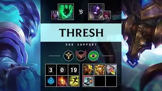 Thresh Support vs Alistar: Perfect KDA, Killing spree - BR Grandmaster Patch 25.S1.2