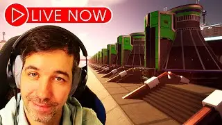 Building 80 Overclocked Nuclear Reactors: Satisfactory 1.1 Gameplay Live