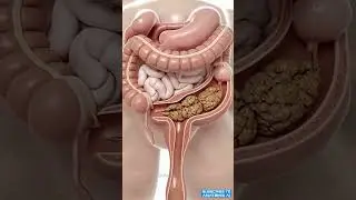 Anatomical Model Digestive System Animation | Constipation Illustration