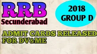 #5thdv #groupdresultssecuderabad RRB GROUP D 2018 RESULTS || MEDICAL TEST & DOCUMENT VENUE