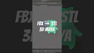 How to save STL file in 3d Maya #3dart #digitalart #digitalsculpt #dprint