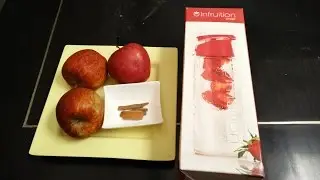 How to use Fruit Infused Water Bottle | Infruition Bottle Review | Apple cinnamon fruit water recipe